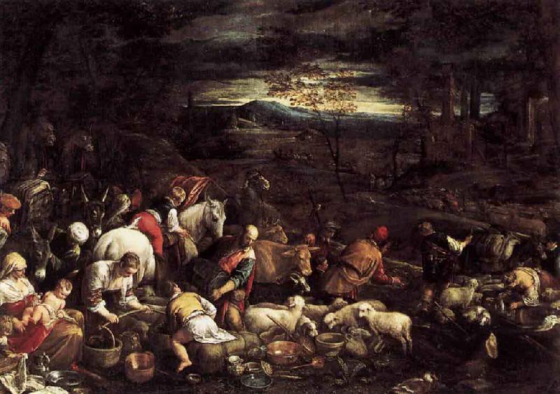Jacopo Bassano Return of Jacob with His Family oil painting picture